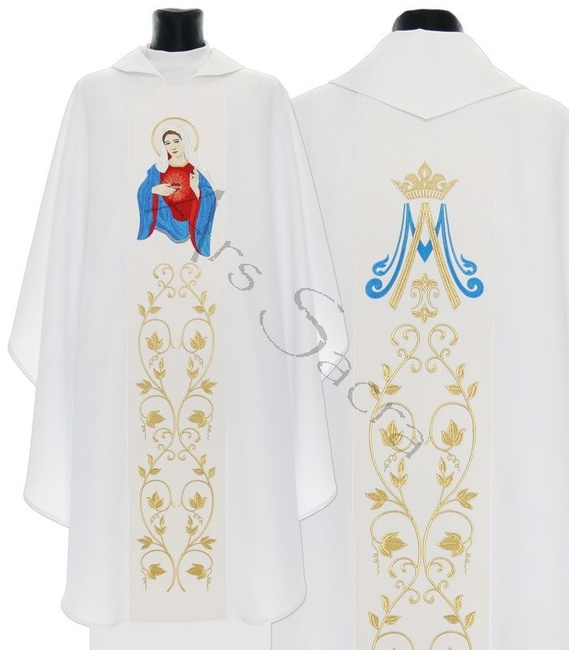 Gothic Chasuble "The United Heart of Mary" 734-B