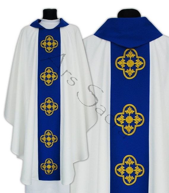 Chasuble gothique mariale  639-BN