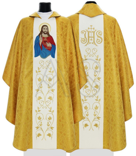 Chasuble gothique "Coeur de Jésus" 732-F25