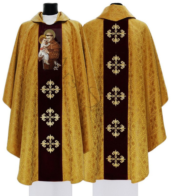 Gothic Chasuble "Saint Anthony of Padua" 417-AZ25