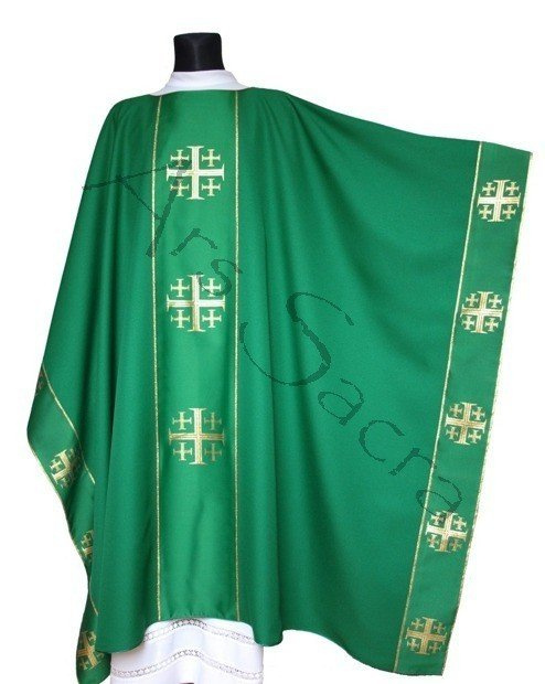 Casulla monástica "Cruces de Jerusalén" MX009-R