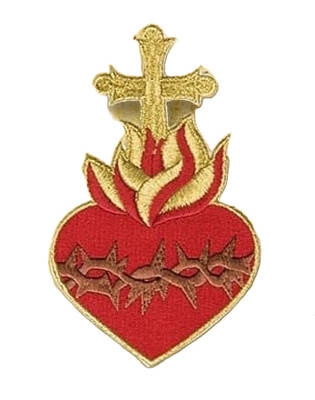 Embroidered Applique "Heart of Jesus"
